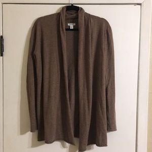 brown cardigan